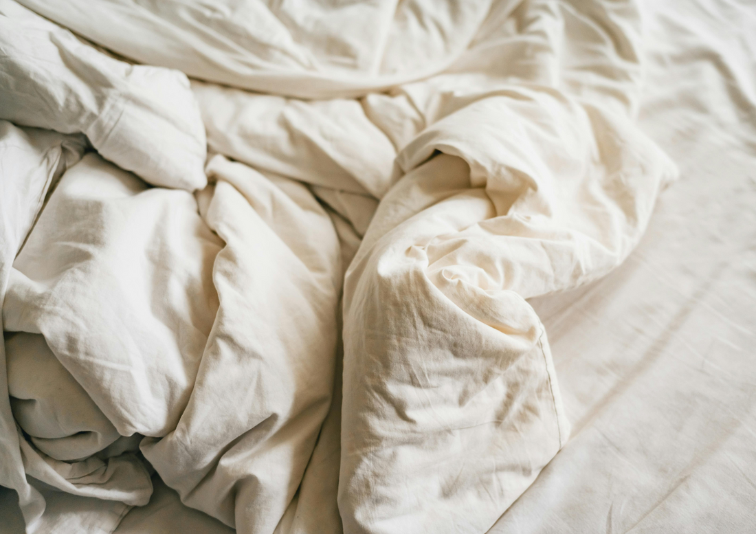 Used linens for Threads of Change take back program, textile recycling
